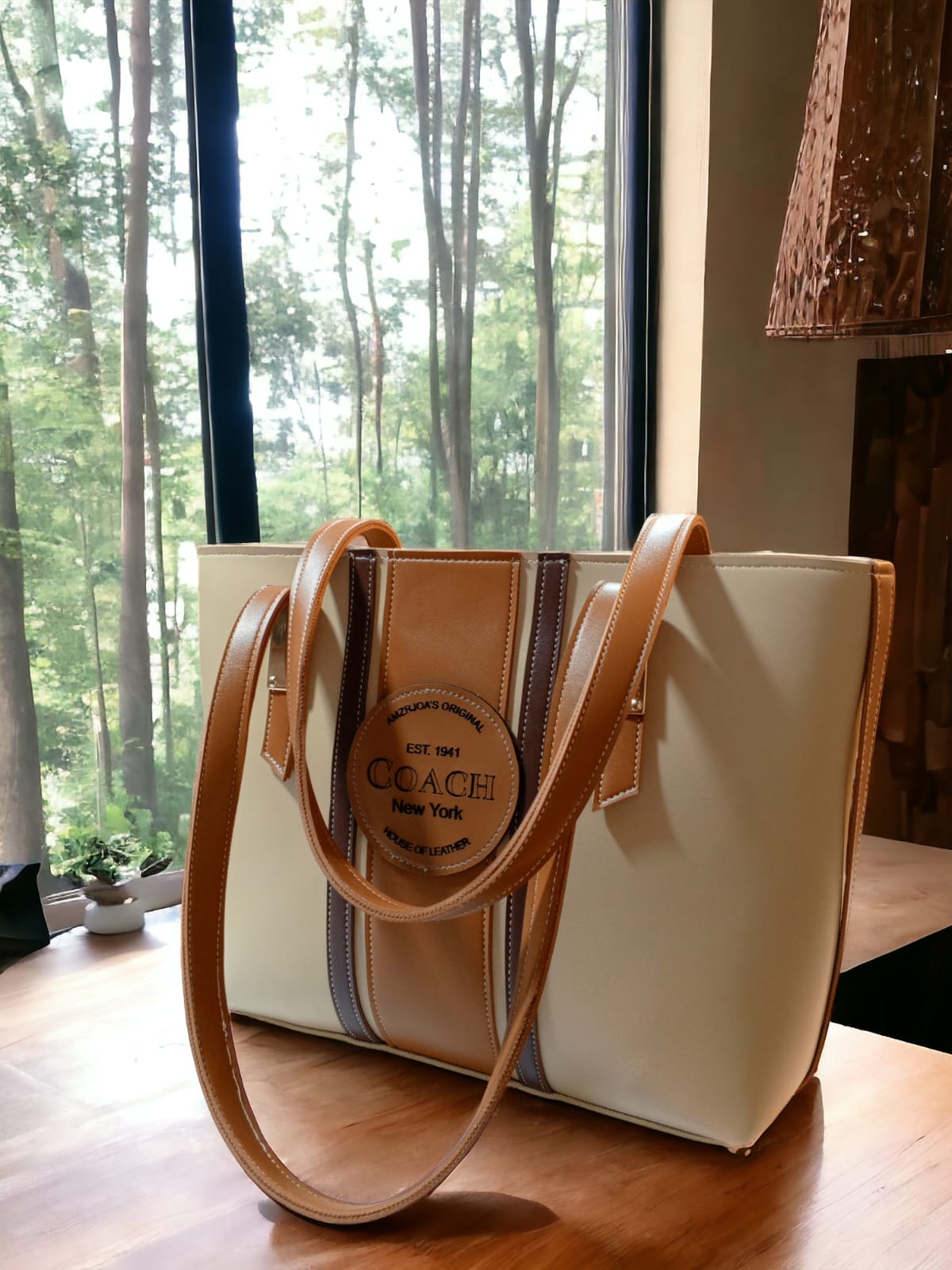 branded tote bag coach logo