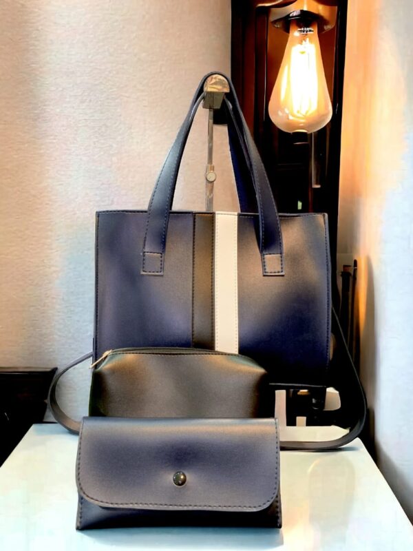 Lines pack leather right 3piece bag set