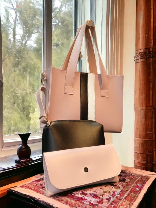 Lines pack leather right 3piece bag set