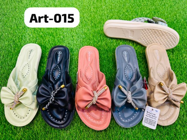 fancy chappal bow design