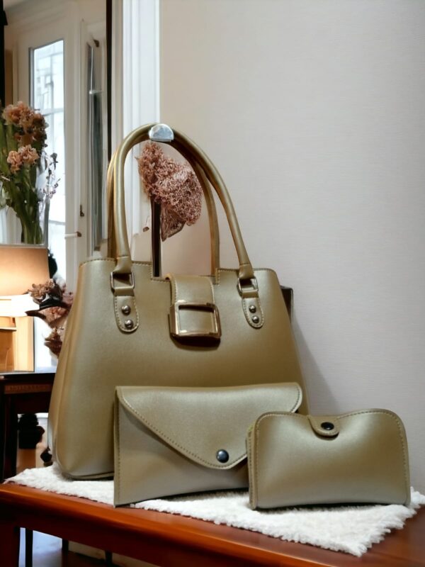 leather right 3pc bag set