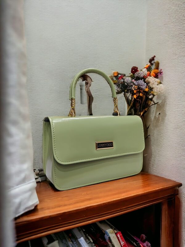 Leather Shine Crossbody Casual Bag by Jimmy Choo - Eid Collection GREEN