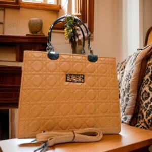 Bubble Boxy Bag-BROWN